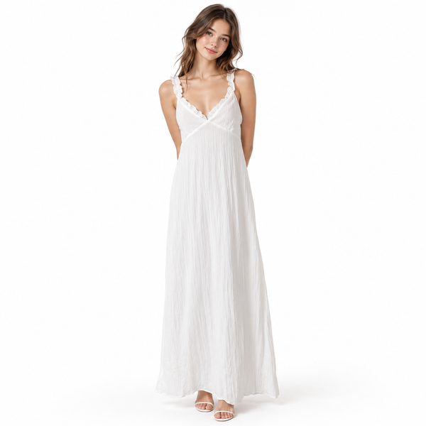 Vestido Maxi con Olanes